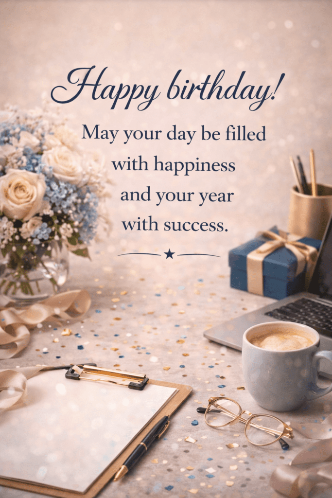 75 Professional Birthday Wishes for Colleagues and Clients