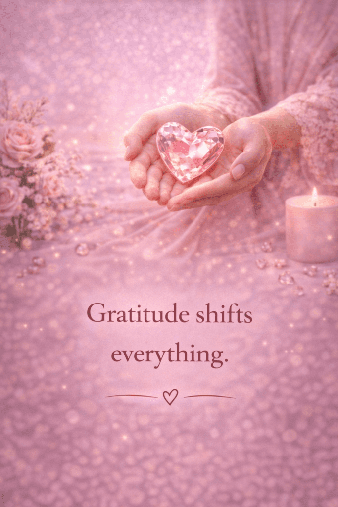 Gratitude shifts everything.